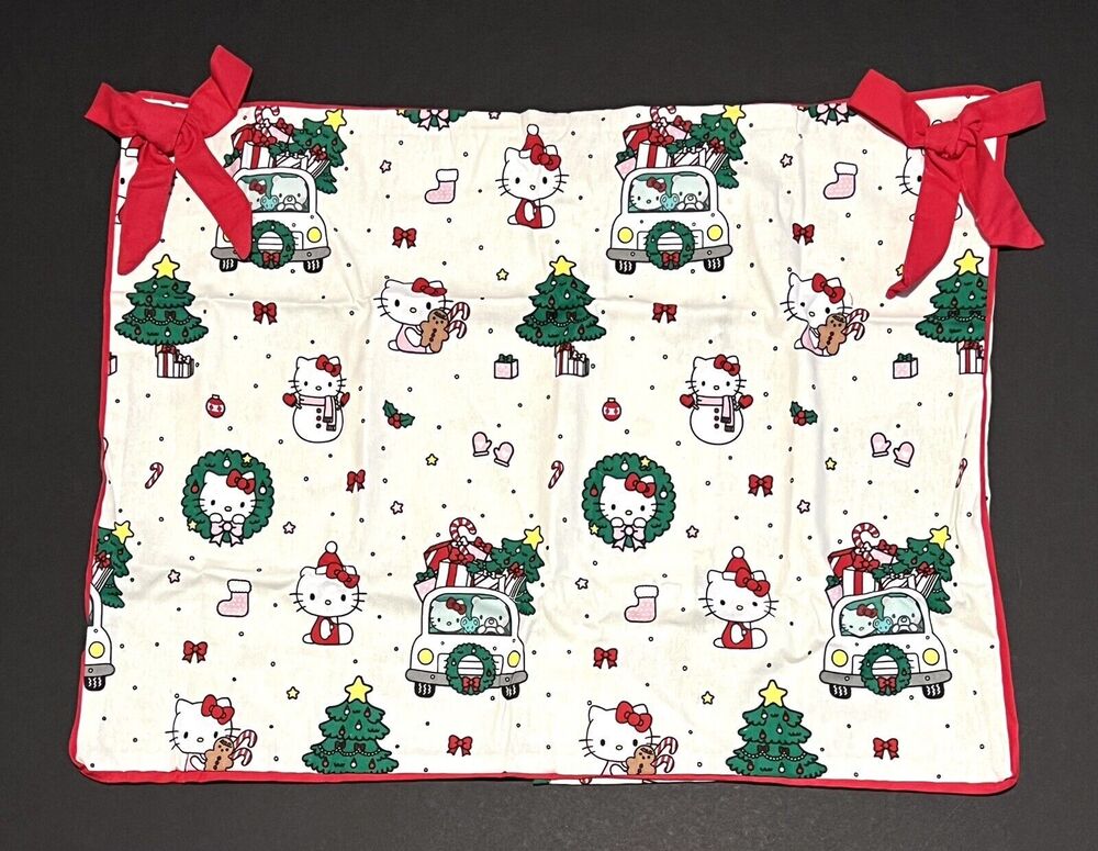 Pottery Barn Teen Hello Kitty Organic Flannel Christmas Sham STANDARD NWT